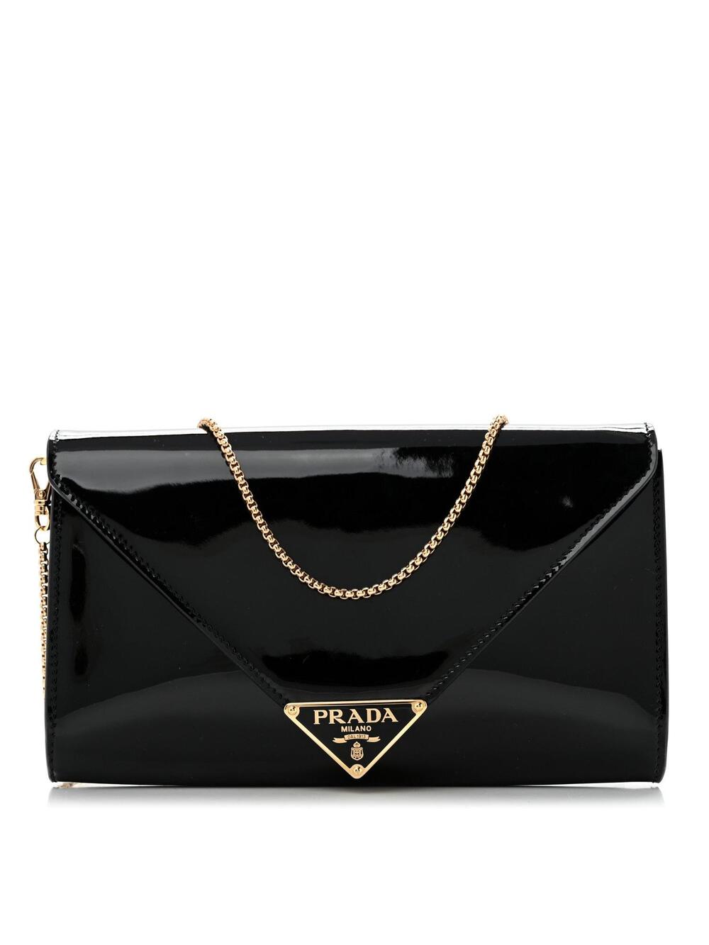Prada Vernice Metal Triangle Logo #359280P10B